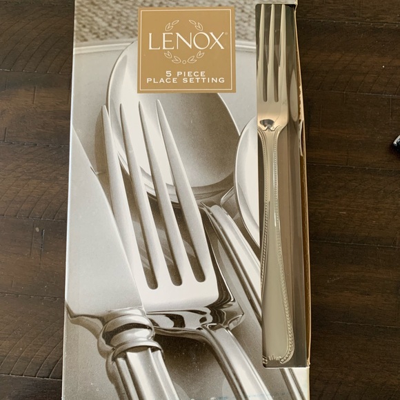 Lenox Vintage Jewel Frosted Flatware 5 Piece NIB - Picture 2 of 3